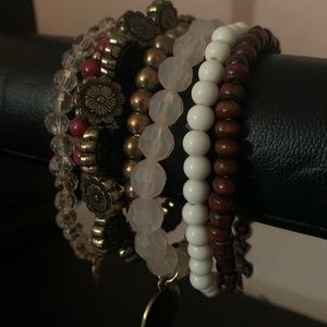 ✨Bohemian Beaded Bracelets Bundle (7)